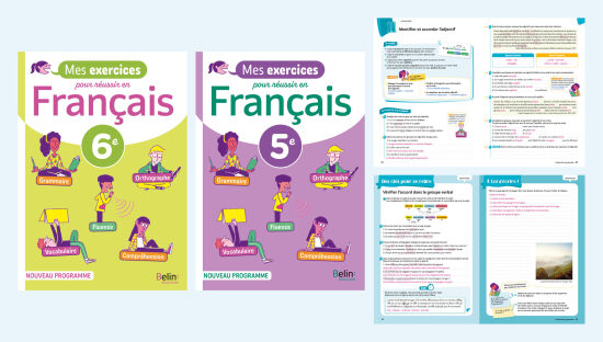 Mes exercices pour réussir en français, Belin éducation