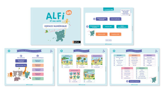 Création pour écrans numériques, Alfi GS, Nathan École